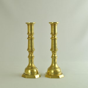 Brass Taper Candle Holder - Sold as Pair - 8 Inches Tall