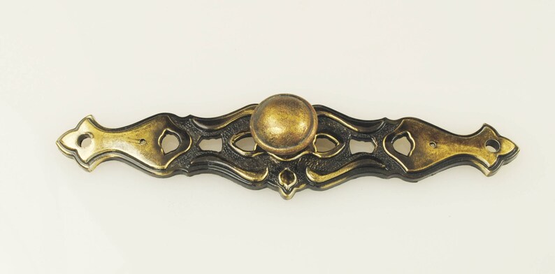 French Provincial Drawer Pull Backplate Knob Etsy