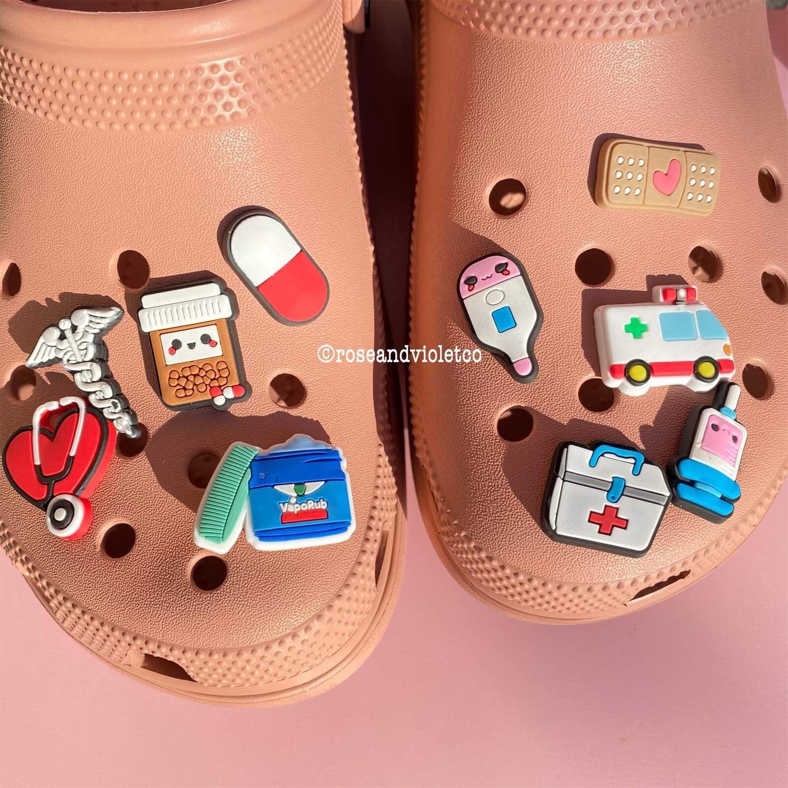 Medical Shoe Charms - Bandaid, Ambulance, EMS, Medical Kit, Medicine …