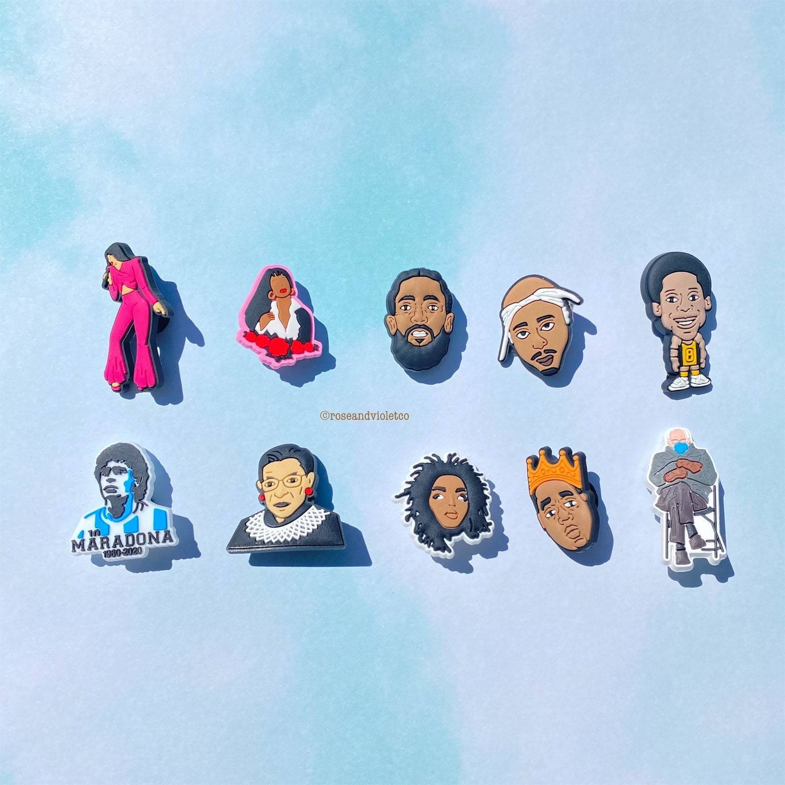 Icon Charm, Selena Charm, Maradona Charm, Tupac Charm, Notorious Big …