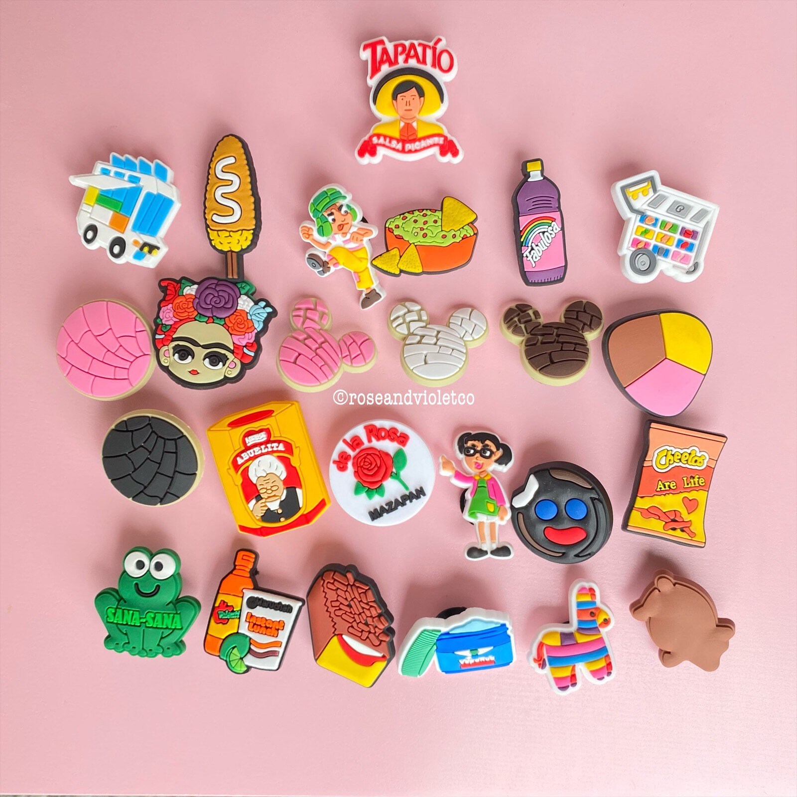 Concha Charm, Paleta Payaso Charm, Pan Dulce Charm, Sana Sana Charm, …