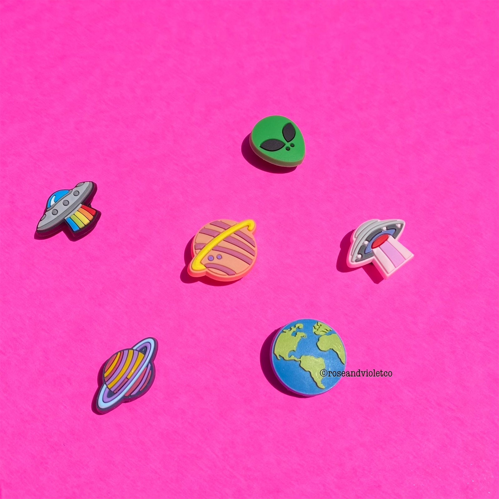 Space Charm, Alien Charm, Earth Charm, Planet Charm, UFO Charm, Sun C…
