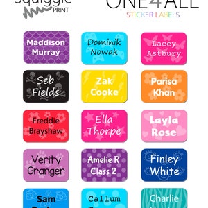 Personalised Make up Artist Name Sticker Labels Pack of 60 image 1