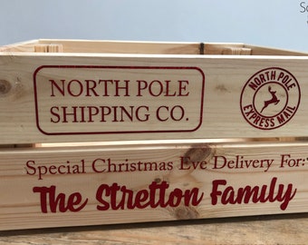 Personalised Christmas Eve Box Sticker Decal - *STICKER ONLY*