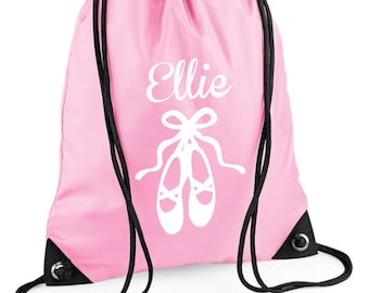 Personalised Ballet Bag Draw String