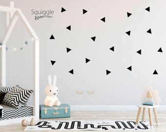 Triangle vinyl wall stickers