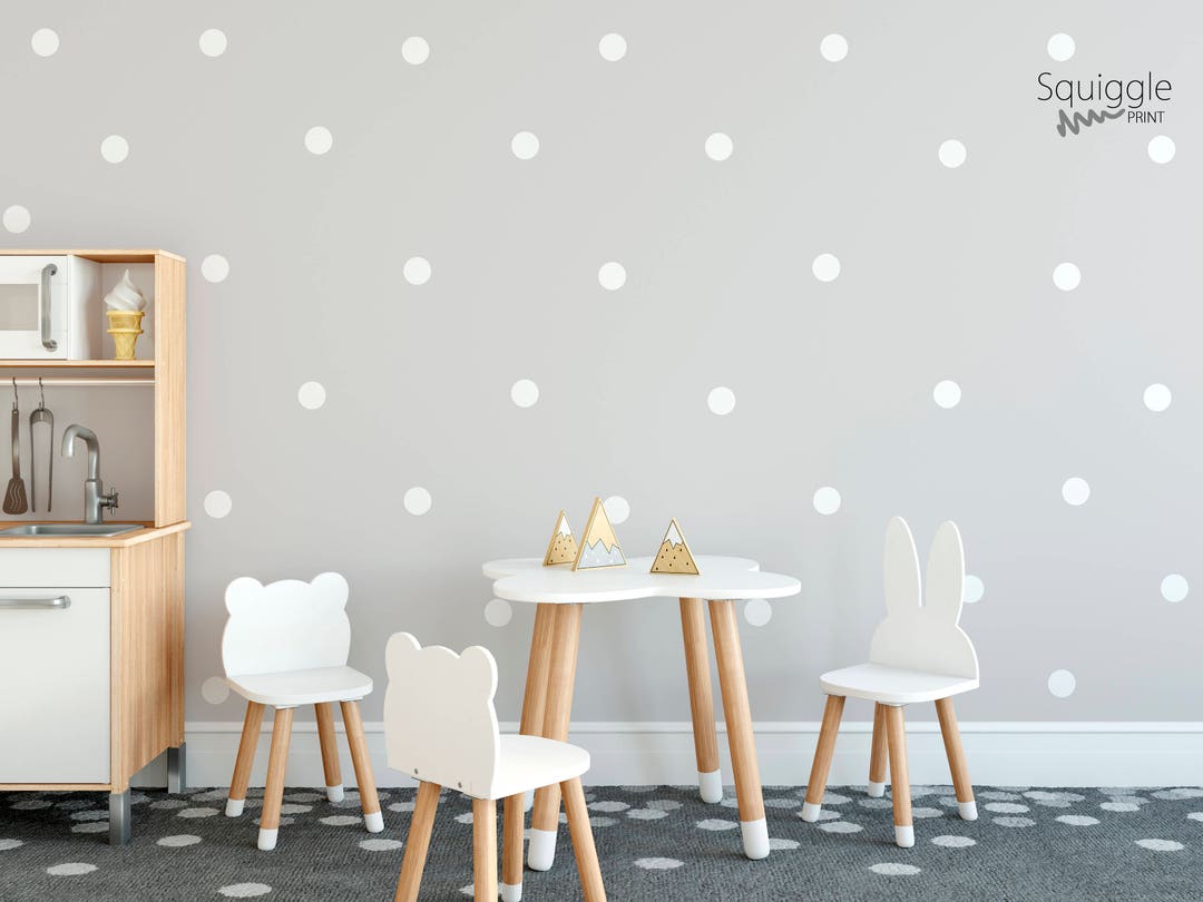Polka Dot Wall Stickers, Nursery Bedroom Decor Home - Etsy UK