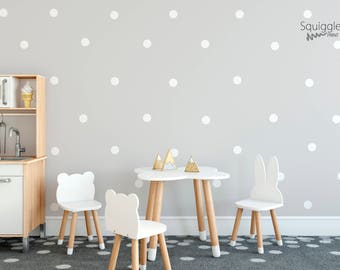 Polka dot vinyl wall stickers