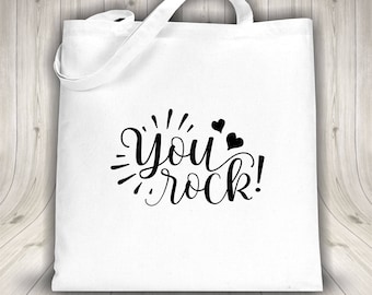 Tote bag - You Rock - Black or white bag