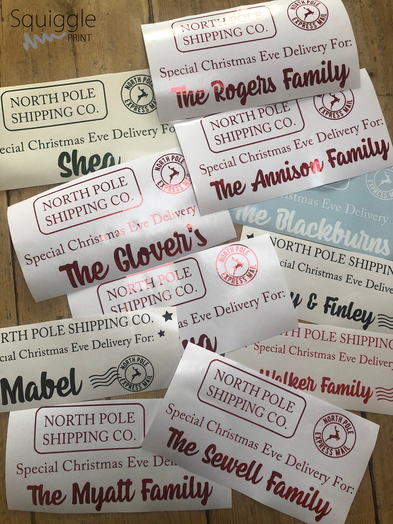 Personalised Christmas Eve Box Sticker Decal Special | Etsy