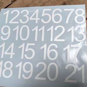 Locker Number Stickers Decals 2 Inches Seating chart numbers image 3