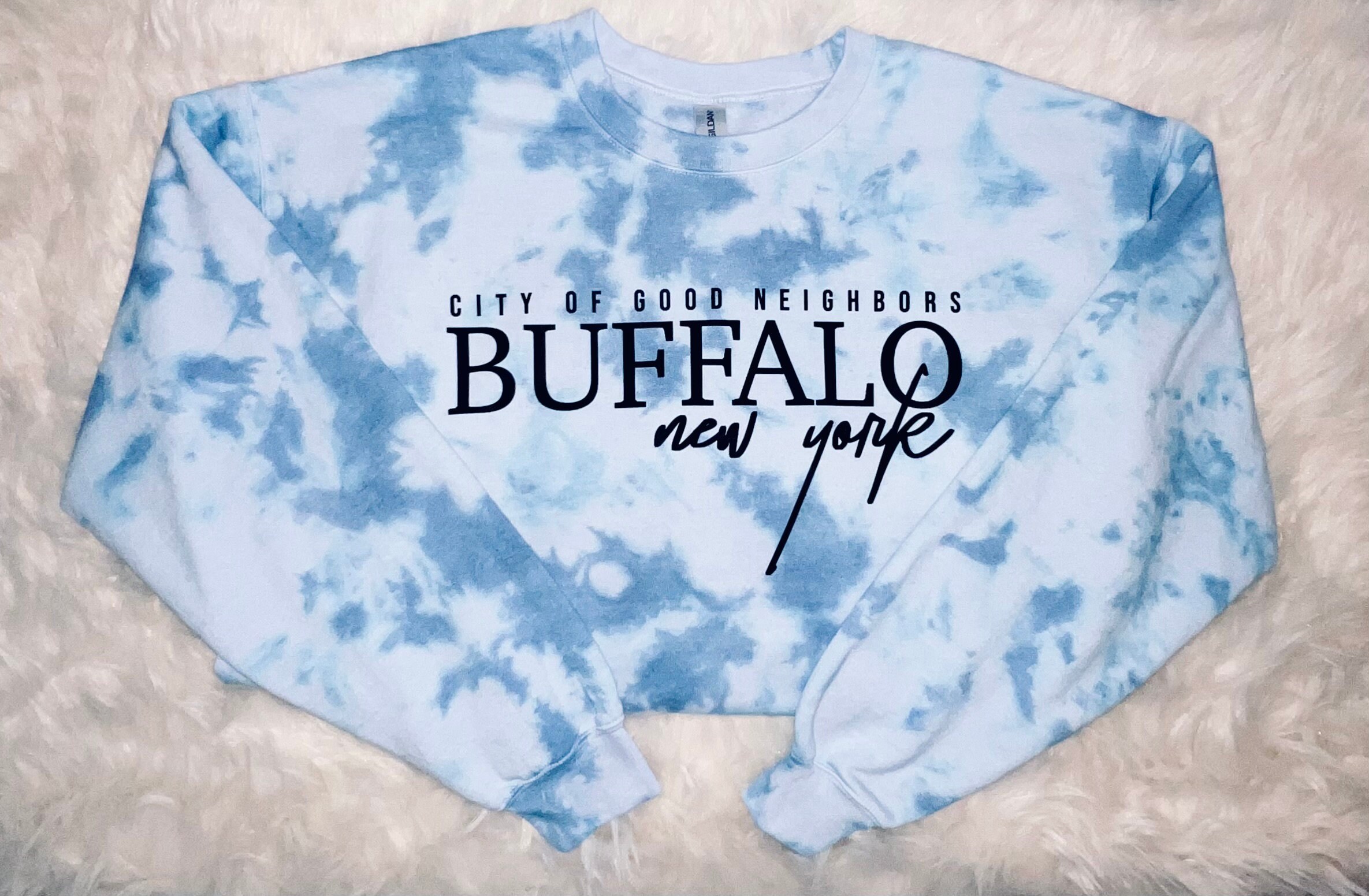NEIGHBORHOOD TYE DYE.CREWNECK SS Navy S | MIRABELLES.STORE