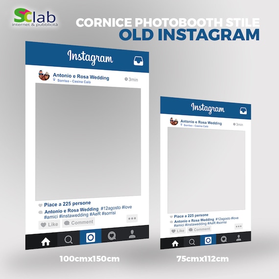 Cornici photobooth Instagram