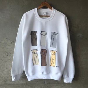 Sweat-shirt pour chien ecooperart 6 - Sweat-shirt blanc : tons de terre - Sweat-shirt pour chien - Sweat-shirt pour chiot - Sweat-shirt animal