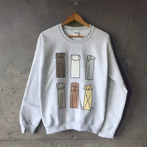 ecooperart 6 Sweat-shirt pour chien - Sweat-shirt gris cendré : Earthtones - Sweat-shirt pour chien - Sweat-shirt pour chiot - Sweat-shirt pour animaux