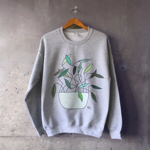 ecooperart Plant Sweatshirt - Heather Grey Sweatshirt