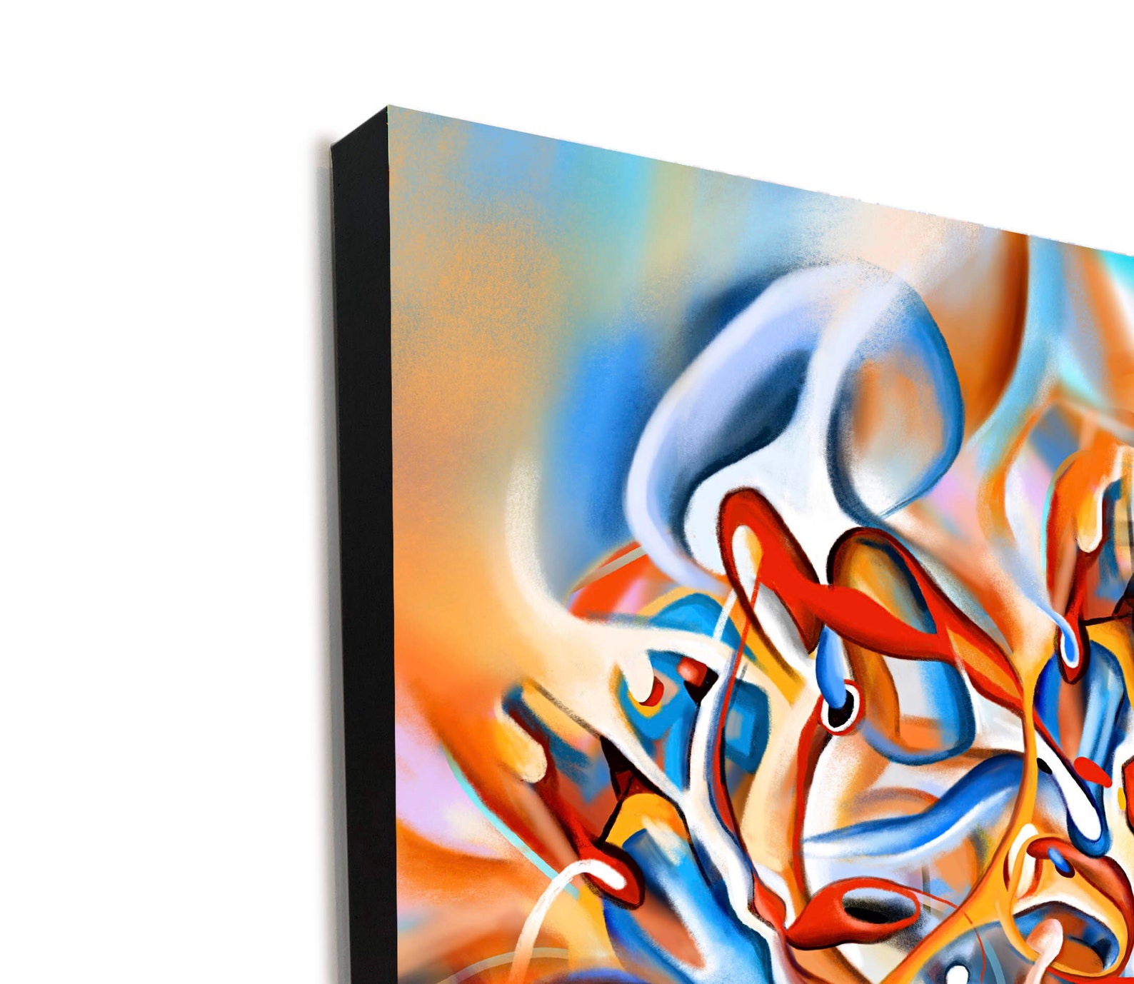 Modern canvas wall art Colorful art Digital art print  Etsy
