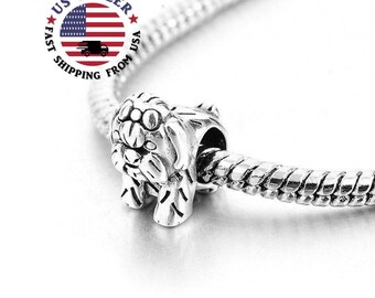 Yorkie charm for pandora cheap bracelet