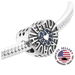 Mutter Tochter Herz Charm Sterling Silber - Mutter Tochter Liebe Charm - Tochter Mom Herz Charm - Mama Geschenk - Passt für alle Charm Armbänder