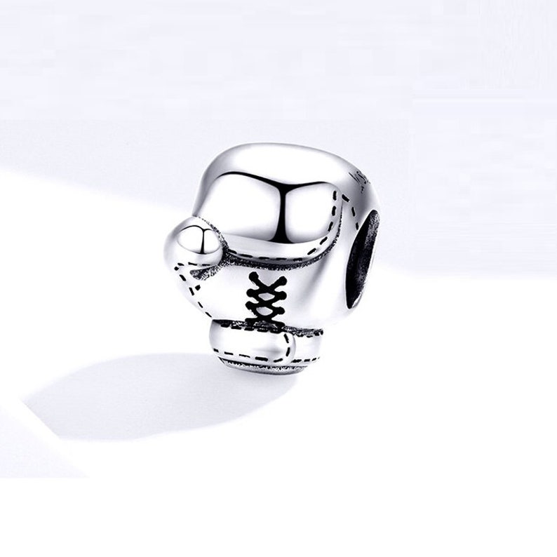 Boxing Glove Charm Sterling Silver Boxing Charm Boxer Etsy