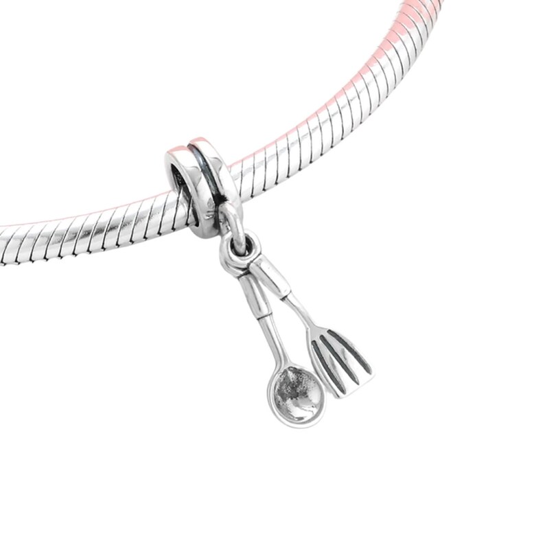 Chef Charm Sterling Silver - Cook Charm - Cooking Utensils Charm - Chef ...