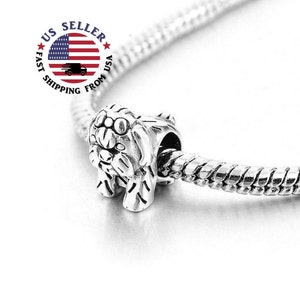 Yorkshire Terrier Dog Charm Bead For Snake Chain Bracelets - Fits Pandora, Chamilia & Other Major Brands - View #5