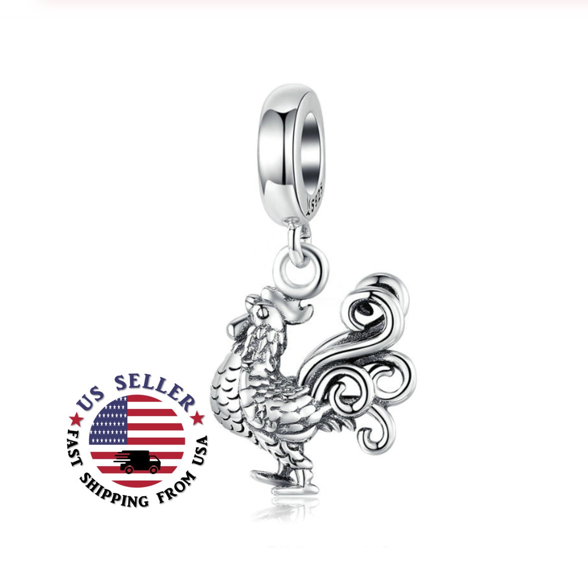 Pandora Rooster Etsy UK