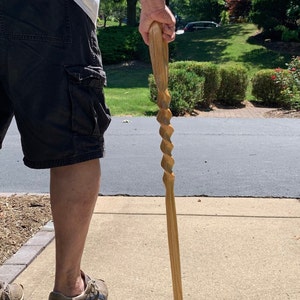 Handcrafted Wooden Cane - Custom Made to Order | Made in USA | Carved Walking Stick | Decorative Canes
