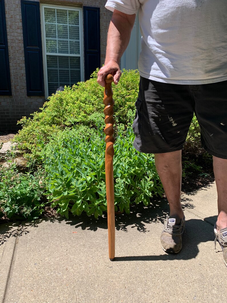 HandCarved Wooden Cane Custom Made to Your Specifications Etsy