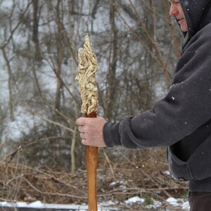 Ent Walking Stick Made in the USA Hand Carved Hiking Staff Decorative Cane Ornamental Handstaff Lord of the Rings Magic Wand image 3