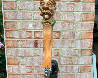 St. Patrick's Day Beer Tap Handle: Hand-Painted Irish Keg