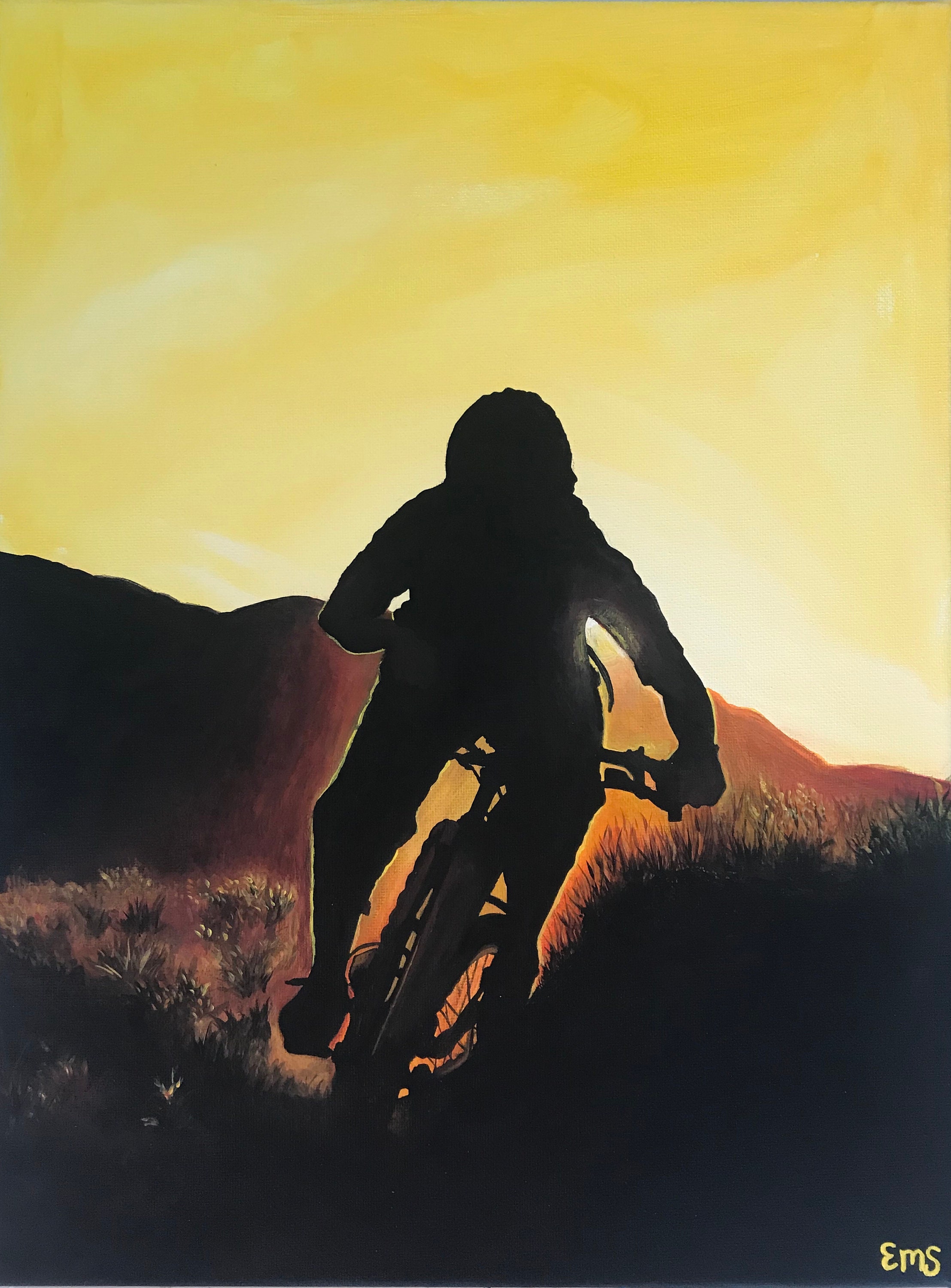 Mountain Bike Art Mountain Biking Cycling Art Print Etsy Australia
