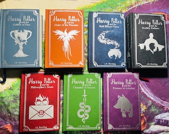 Custom Hardcover Cloth Rebinding of the Harry Potter Series by JK Rowling