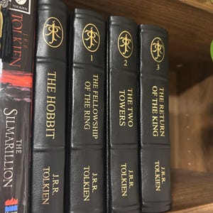 Klaar voor verzending Lord of the Rings geïllustreerde leergebonden boeken afbeelding 6