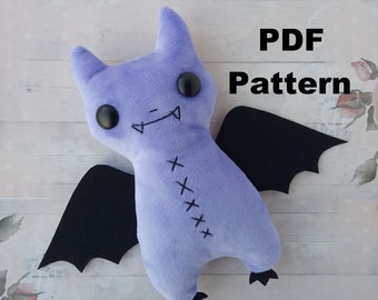 free bat plush pattern
