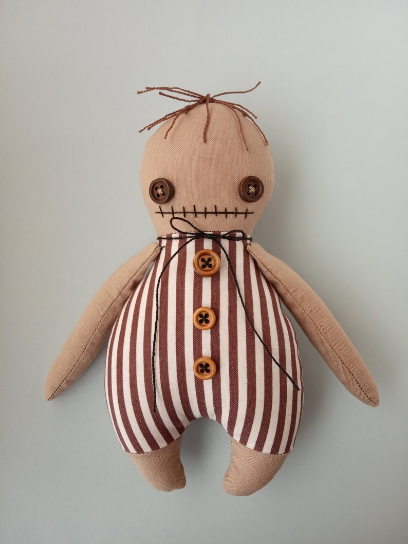 Creepy cute doll sewing pattern Goth decor tutorial Spooky | Etsy