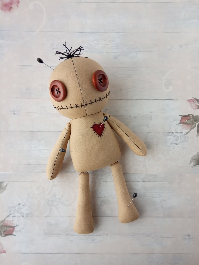 Voodoo doll sewing pattern Goth decor tutorial Creepy cute PDF | Etsy