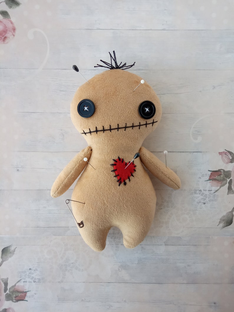 Voodoo doll sewing pattern and tutorial Creepy cute Goth doll Etsy