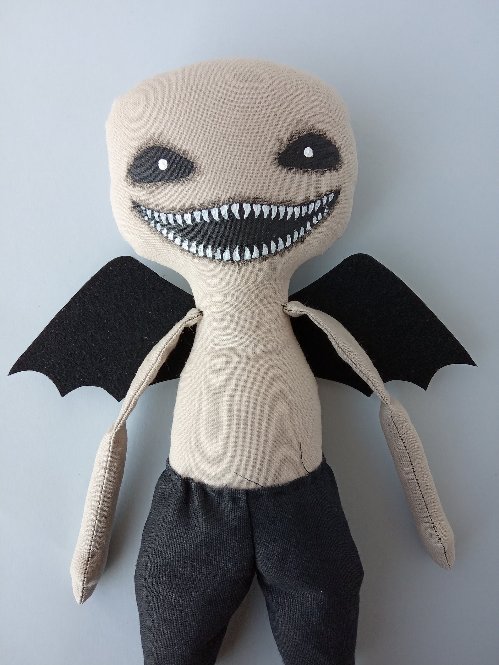Horror doll sewing pattern Creepy cute toy tutorial Goth decor | Etsy