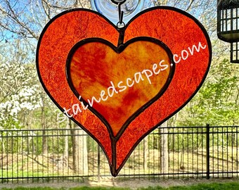 Layered Stained Glass Heart