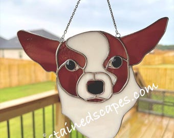 Custom Stained Glass Fur-baby Suncatcher