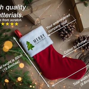Wholesale christmas stocking, company logo christmas stocking, christmas socks