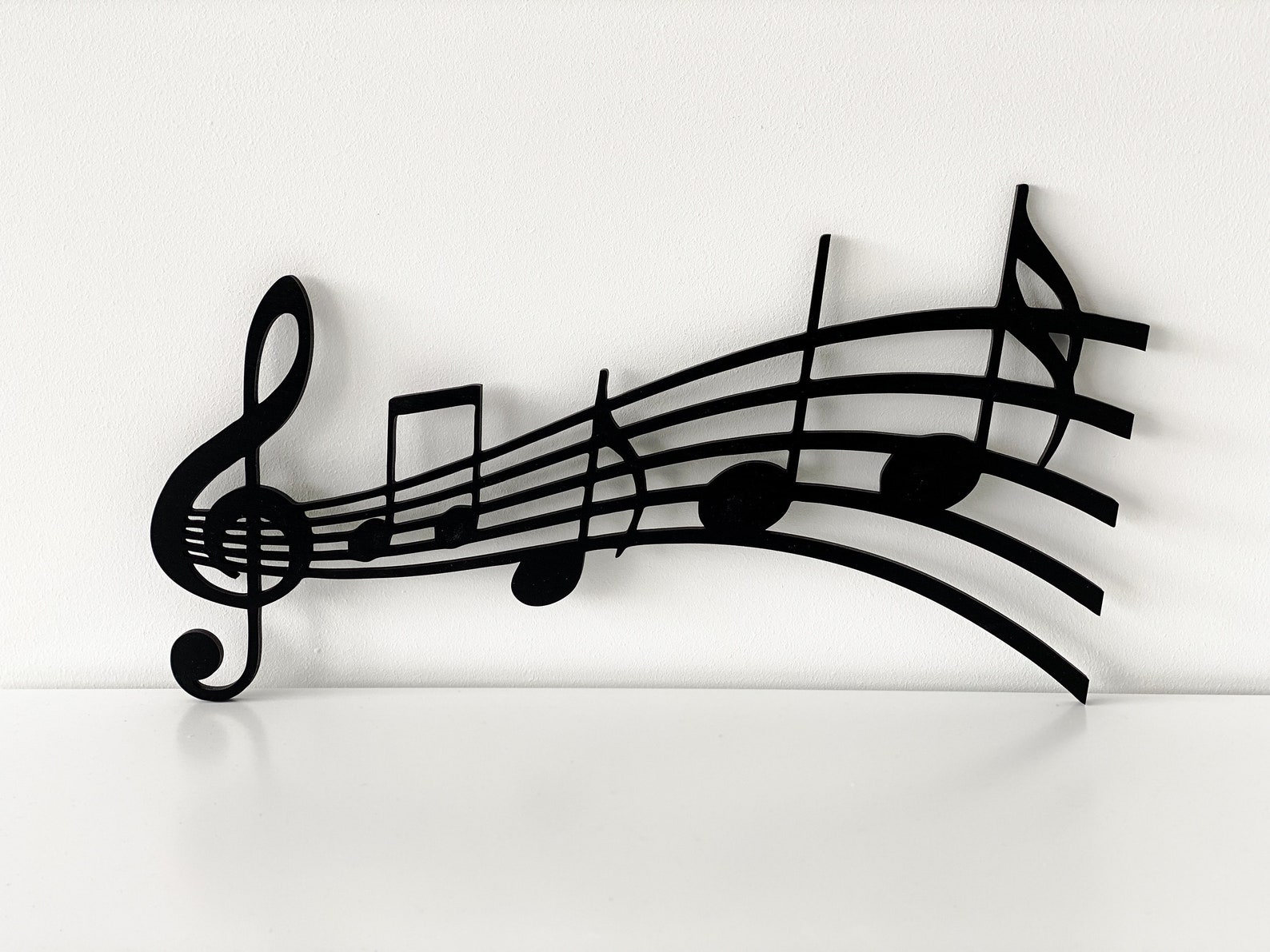 Music Notes Wall Art Wooden Music Notes Music Wall Decor Etsy
