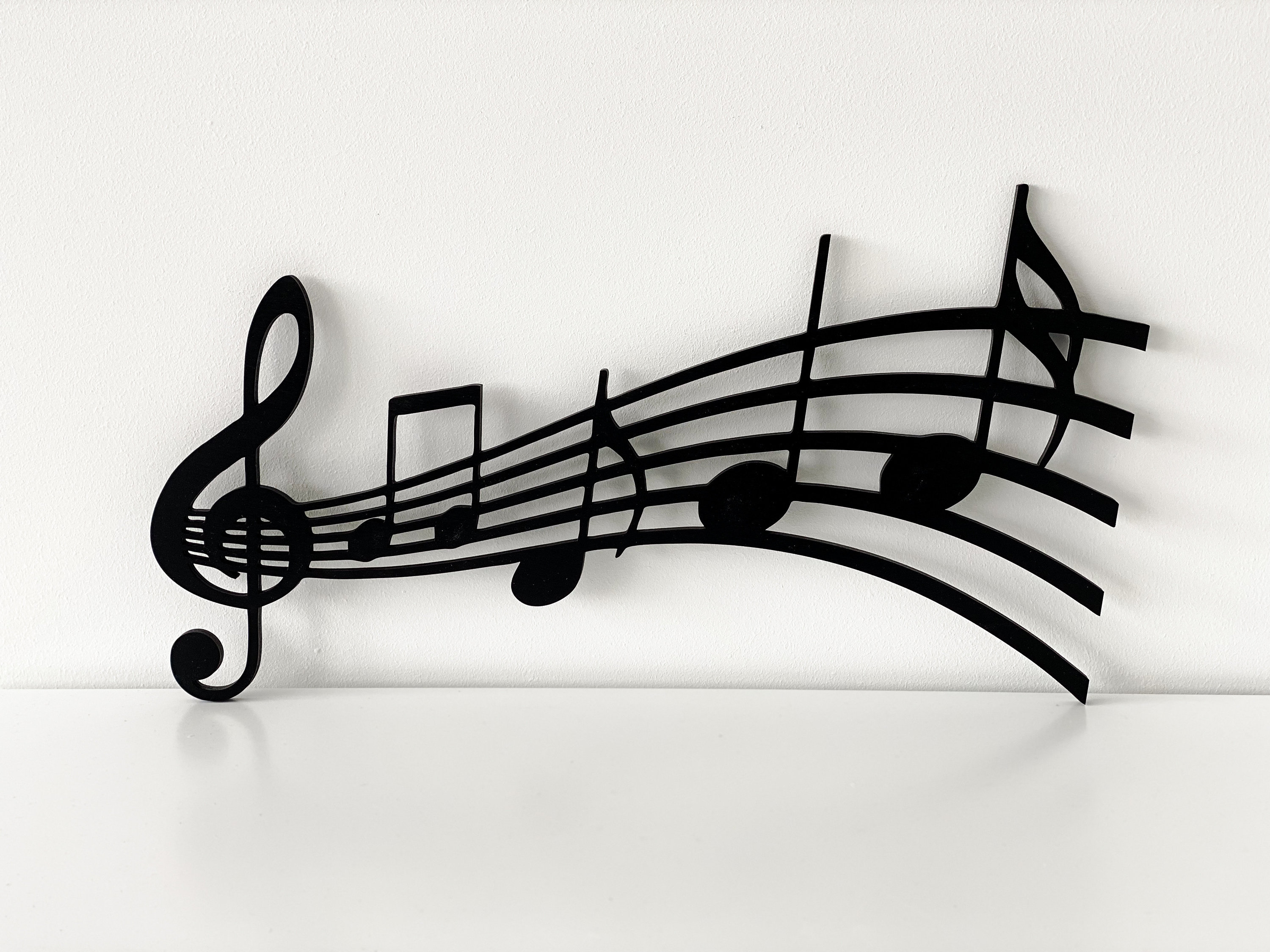 Music Notes Wall Art Wooden Music Notes Music Wall Decor Etsy