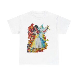 Heavy Cotton Tee, 100% Cotton T-Shirt, Hand-Painted Round Neck Shirt, Soft Half Sleeve Graphic Tee, Sustainable Fashion Staple