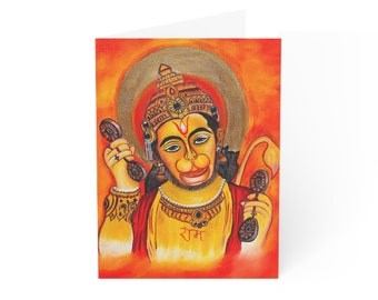 Lord Hanuman Greeting Card | Greeting Cards (1, 10, 30, and 50pcs)