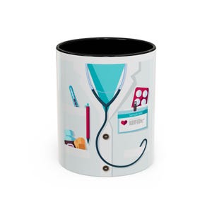 Doctor&#39;s Accent Coffee Mug, Medical Mug for Doctors, Physician Gift, Nurse Mug, Medical Student Gift, Hospital Staff Mug,