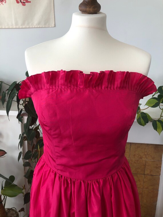 Vintage Radley Fuchsia/Shocking Pink 80s Taffeta S