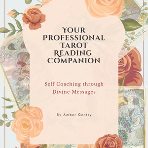 Your Professional Tarot Reading Companion | Self Coaching Through Divine Messages | Workbook | Instant Download