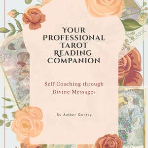 Your Professional Tarot Reading Companion Self Coaching Through Divine Messages Workbook Instant Download image 1